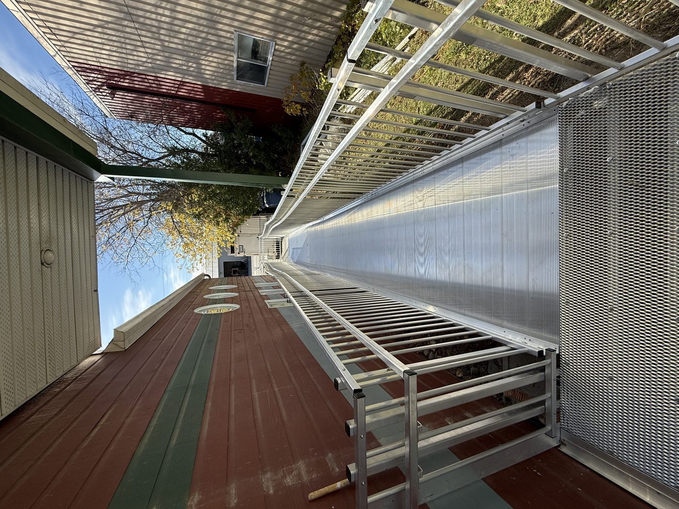 Installation commerciale rampe aluminium