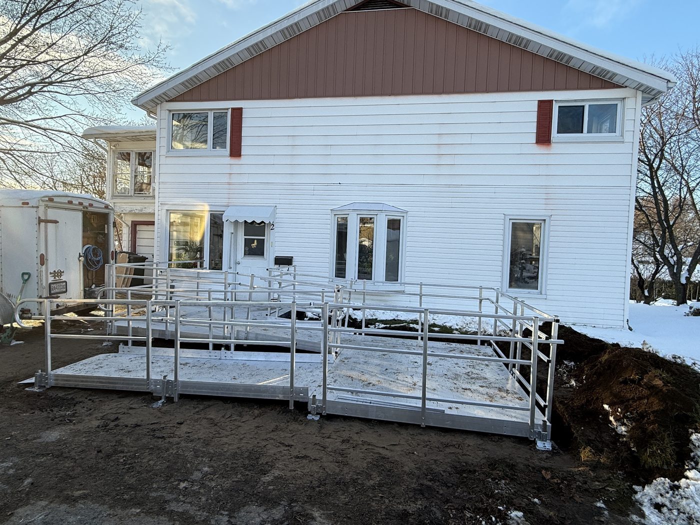 Installation commerciale rampe aluminium