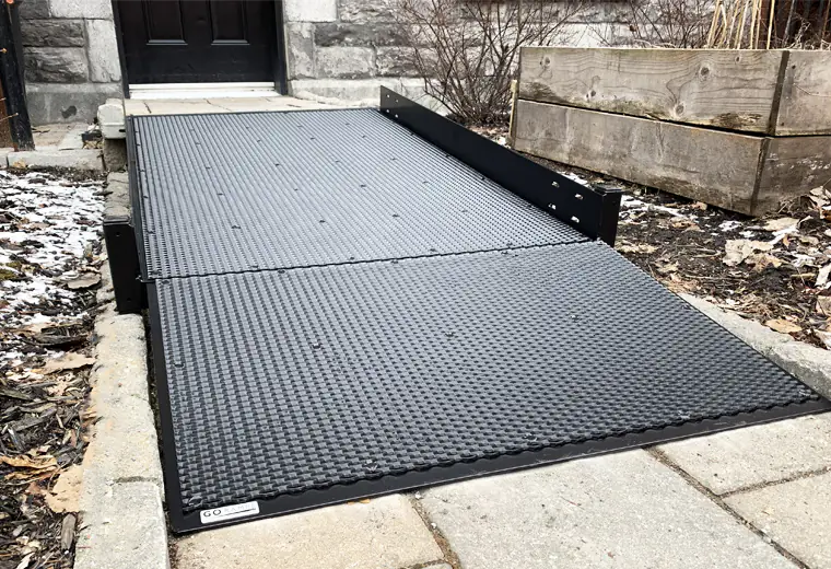 Rampe droite standard — installation résidentielle