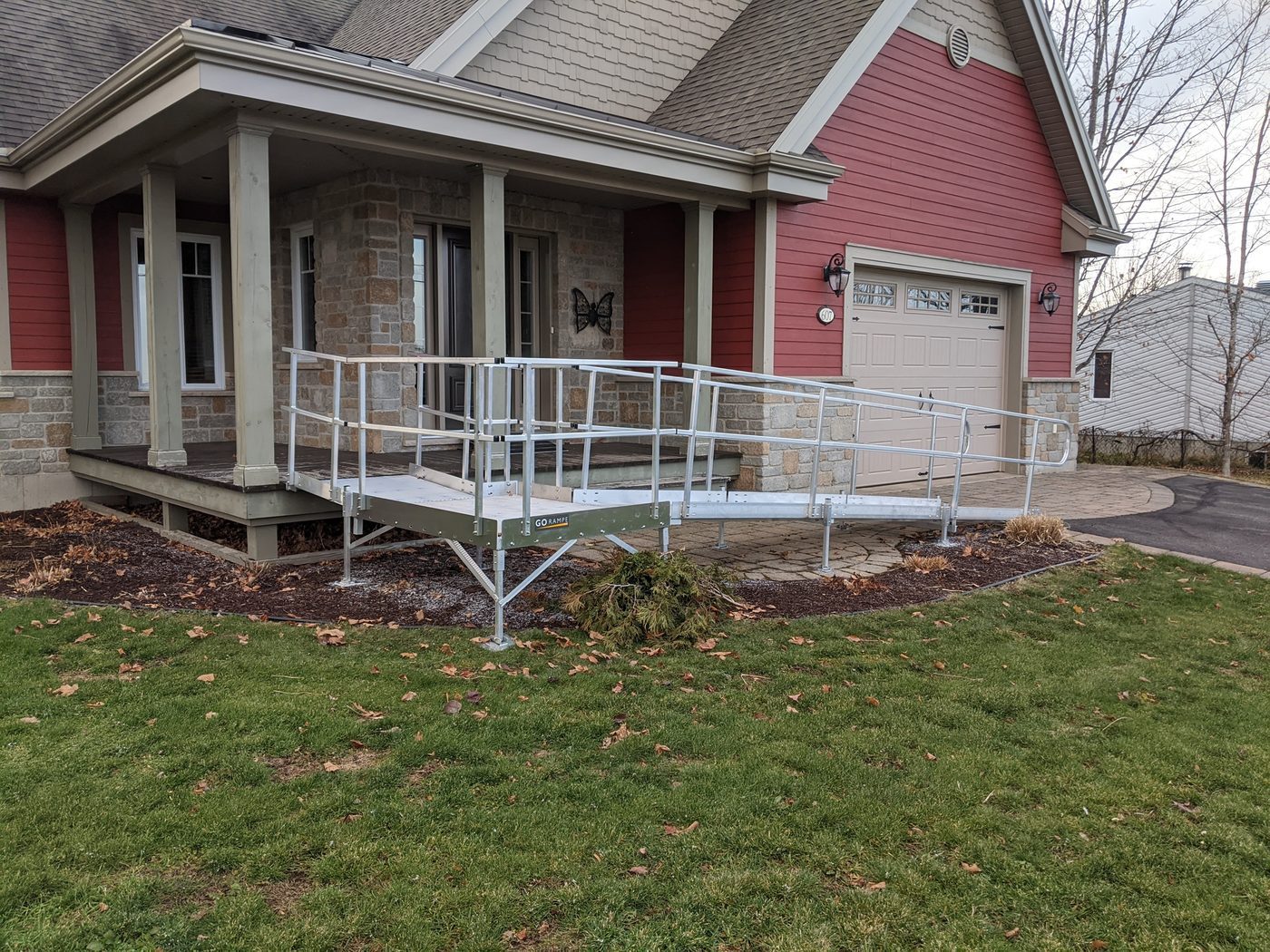 Rampe en L résidentielle maison