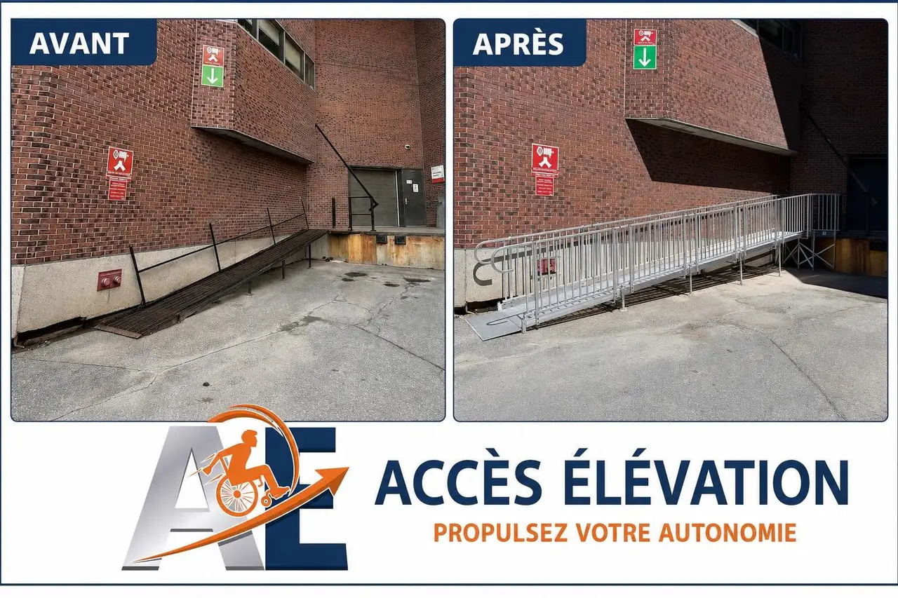 Rampe d'accès en aluminium — Quai de chargement — Université McGill, Montréal